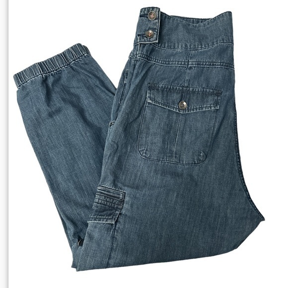 Pilcro and The Letterpress by Anthropology Women Cargo Jogger Jeans Size 10 - Picture 3 of 14